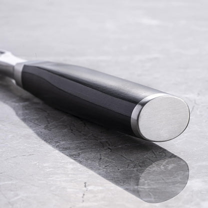 Classic 6.5" Carving Fork | Handcrafted 2-Prong Stainless Steel Fork, Pair with Classic Slicing Knife for Carving and Serving, Pakkawood Handle