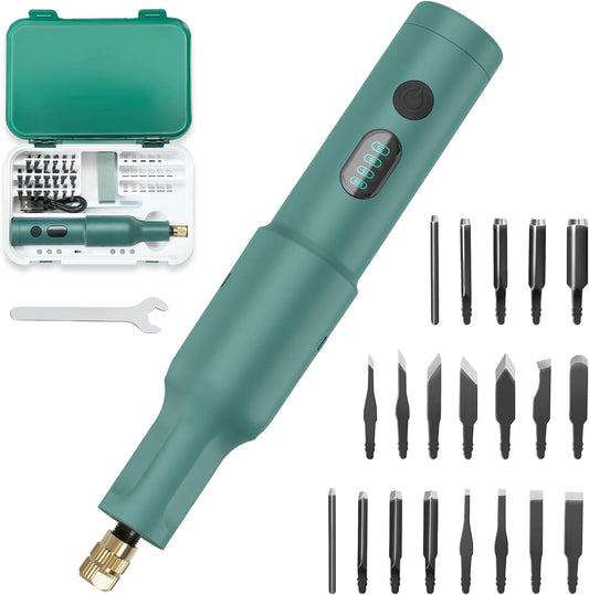 Wood Carving Tools Electric - Precision Engraving Knife Set Perfect for Beginners, and Sculptors, Premium Woodworking Carving Tools Versatile Electric Sculpting Kit for Hobbyists and Artists