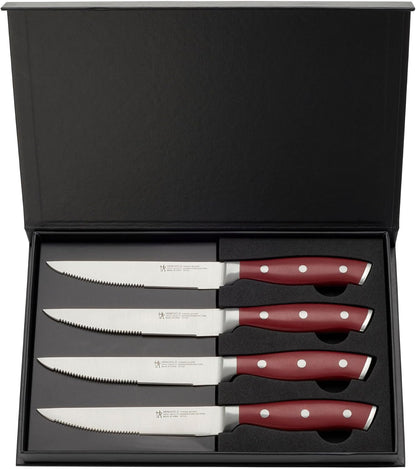 Forged Accent Steak Knives Set of 4 Razor-Sharp, German Engineered