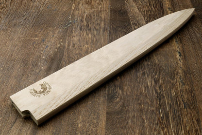 Yoshihiro Magnetic Oak Wood Saya Cover Blade Protector for Yanagi (300mm)