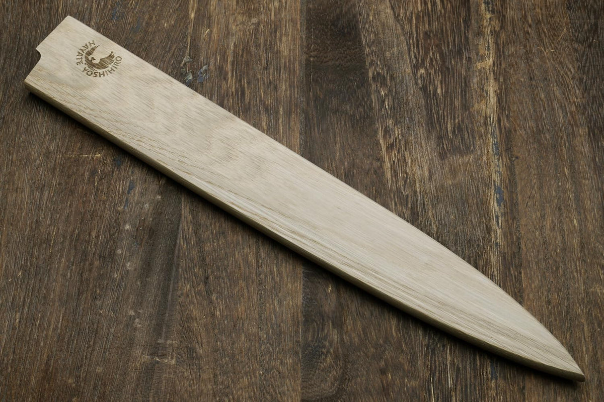 Yoshihiro Magnetic Oak Wood Saya Cover Blade Protector for Yanagi (300mm)