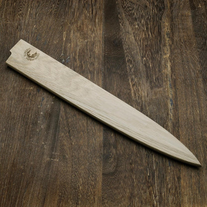 Yoshihiro Magnetic Oak Wood Saya Cover Blade Protector for Yanagi (300mm)