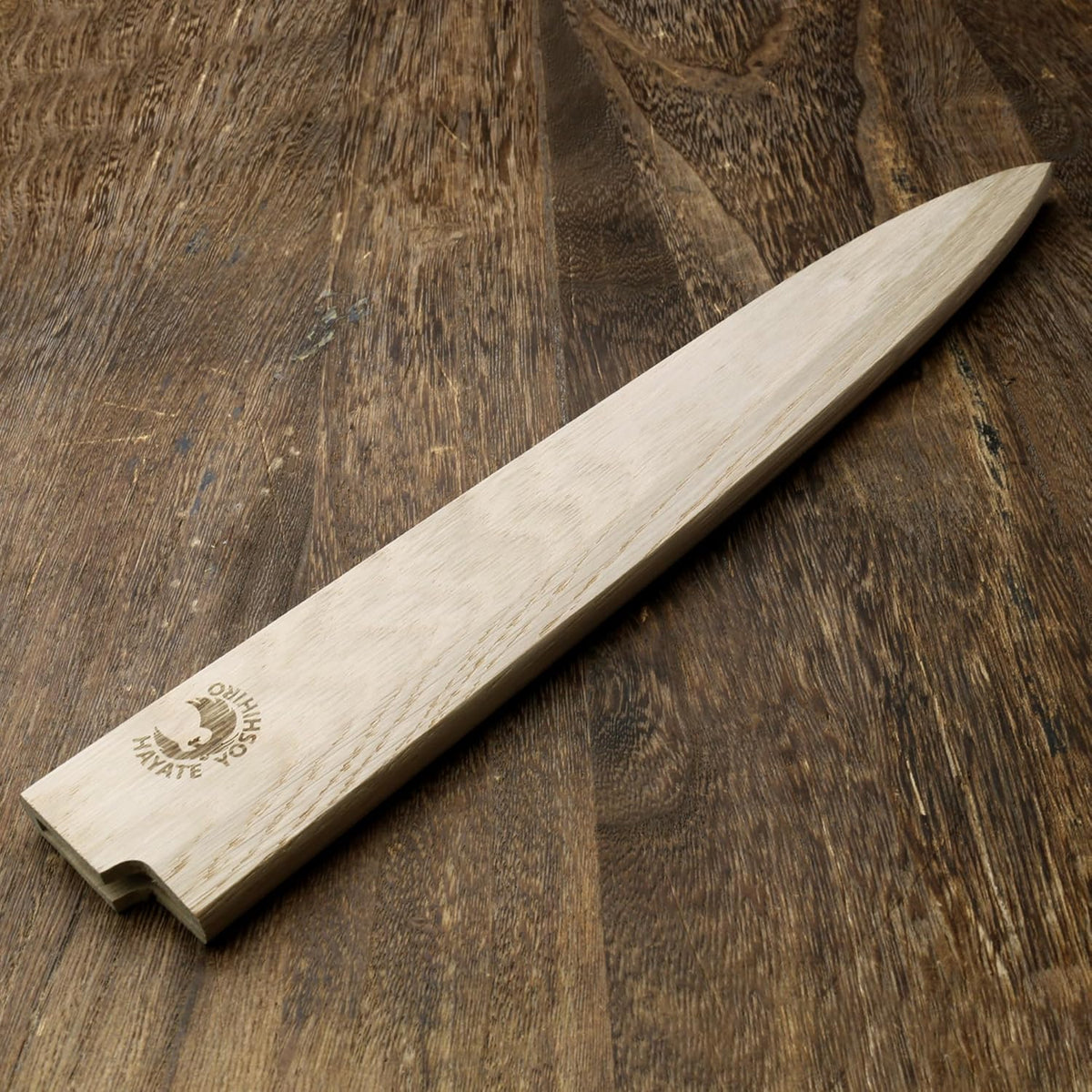 Yoshihiro Magnetic Oak Wood Saya Cover Blade Protector for Yanagi (300mm)