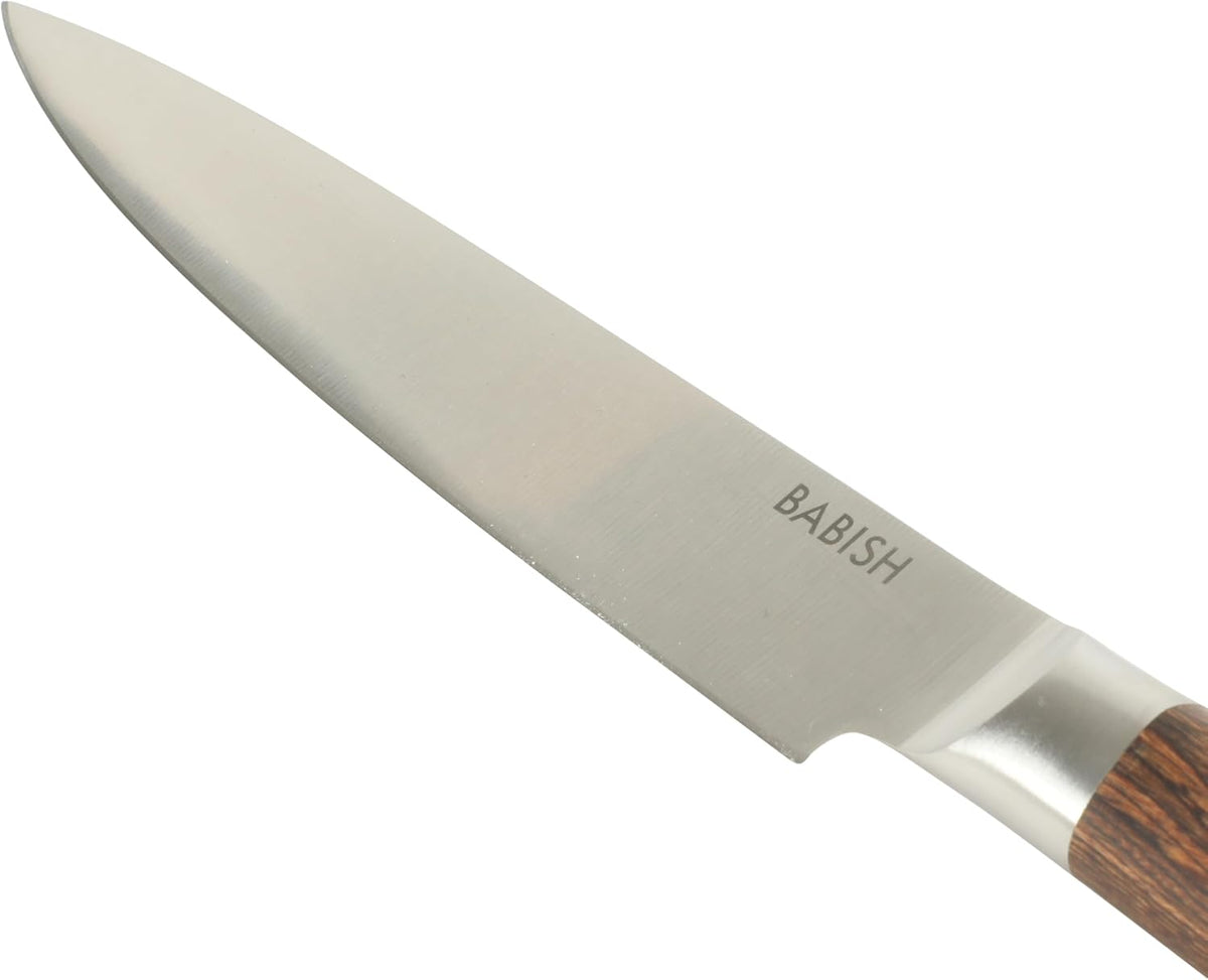 8-Inch Carving Knife – High-Carbon 1.4116 German Steel Slicing Knife with Dark Pakka Wood Handle, Full-Tang Razor Sharp Blade for Carving Meat, Turkey, Roast & BBQ