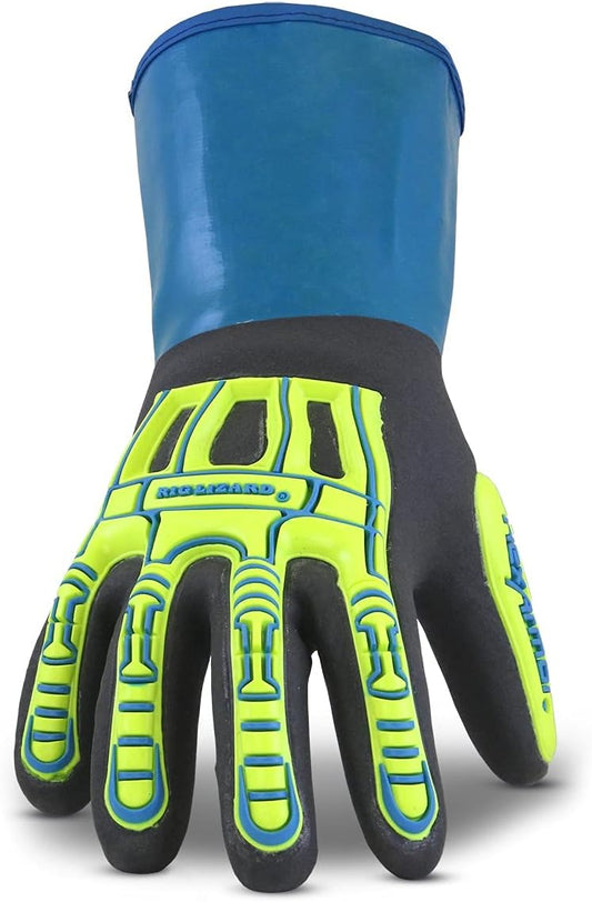 Chemical and Liquid Resistant Long Cuff Saftey Gloves | HexChem Series