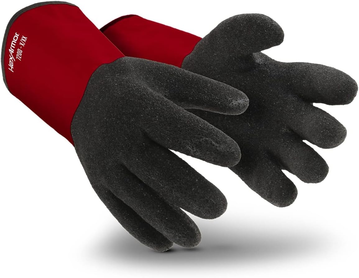 Chemical and Liquid Resistant Long Cuff Saftey Gloves | HexChem Series