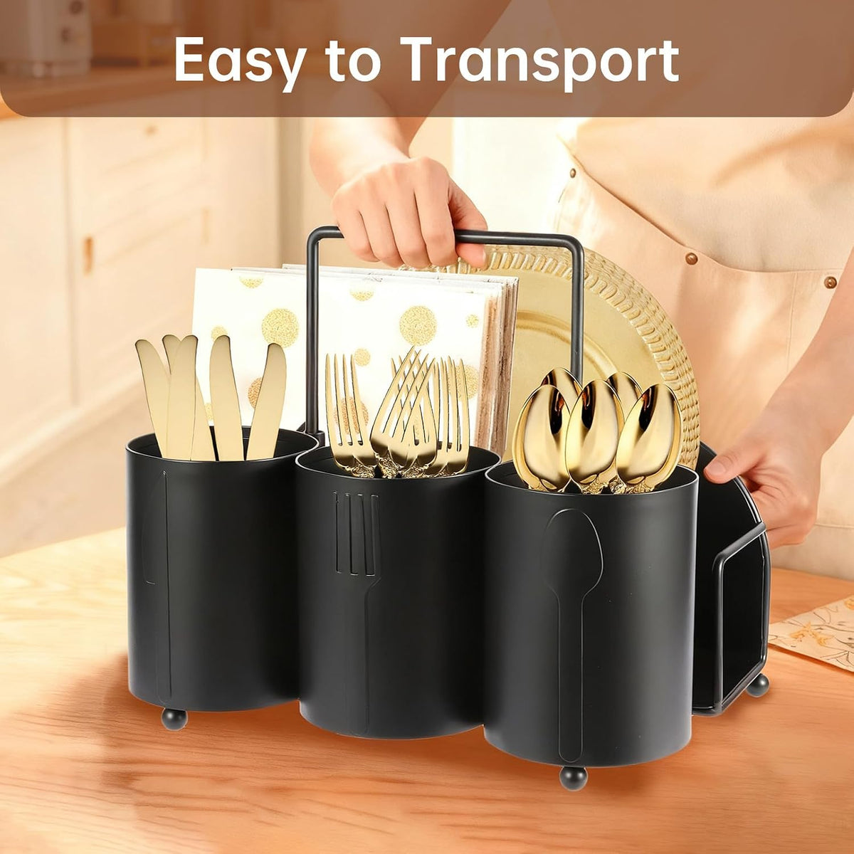 Silverware Organizer Utensil Caddy Metal Silverware Caddy Cutlery Holder