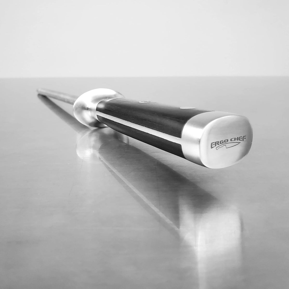Pro Series 2.0 Knife Sharpener - 9'' Magnetized Stainless Steel Honing Rod with Black Pakkawood Handle - Ideal for Home and Professional Knife Maintenance