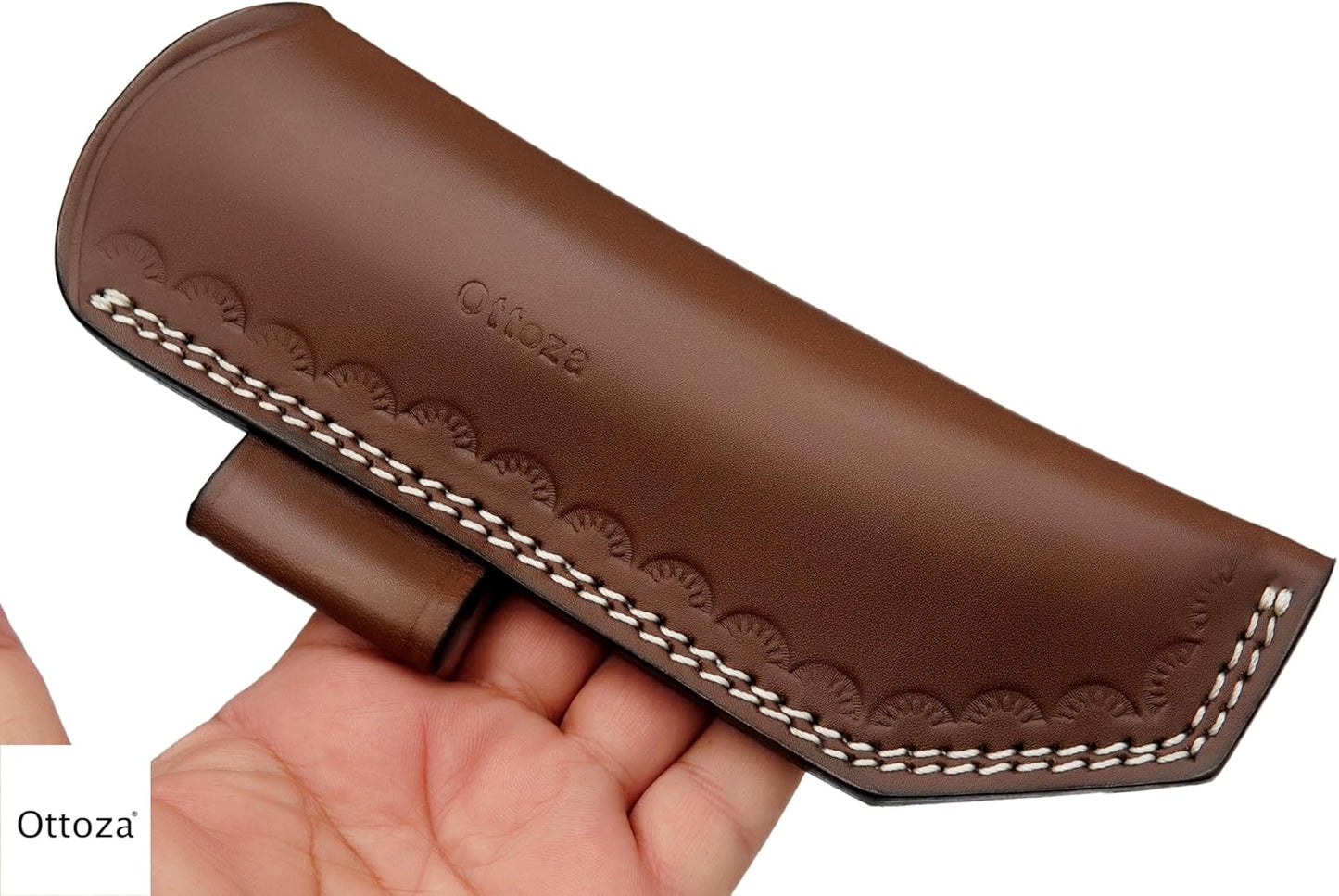 TOP GRAIN Leather Knife Sheaths for Fixed Blade Knives, Leather Knife Sheath for Belt, Leather Knife Holster Belt Knife Holder, Vertical Knife Sheath for Belt No:206