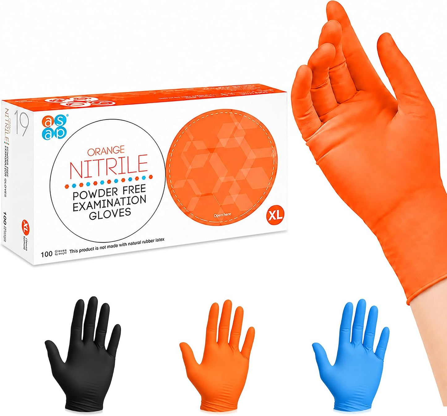 Nitrile Gloves Disposable Latex Free | 4 Mil Powder Free, Food Safe, Kitchen & Medical - Cleaning & Tattoo Supplies