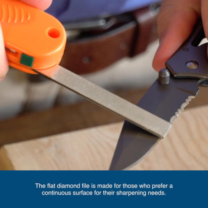 AccuSharp 4-in-1 Knife & Tool Sharpener, Coarse Tungsten Carbide Sharpening Blade & Ceramic Rod with Retractable Diamond-Tapered Rod for Knives, Fish Hooks & Tools, Orange