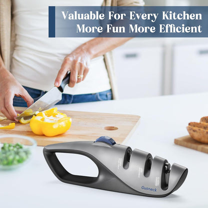 5-Angle Adjustable Knife Sharpener,Handheld Pocket Knife Sharpener, Suitable for all knives including kitchen knives, scissors, outdoor knives.