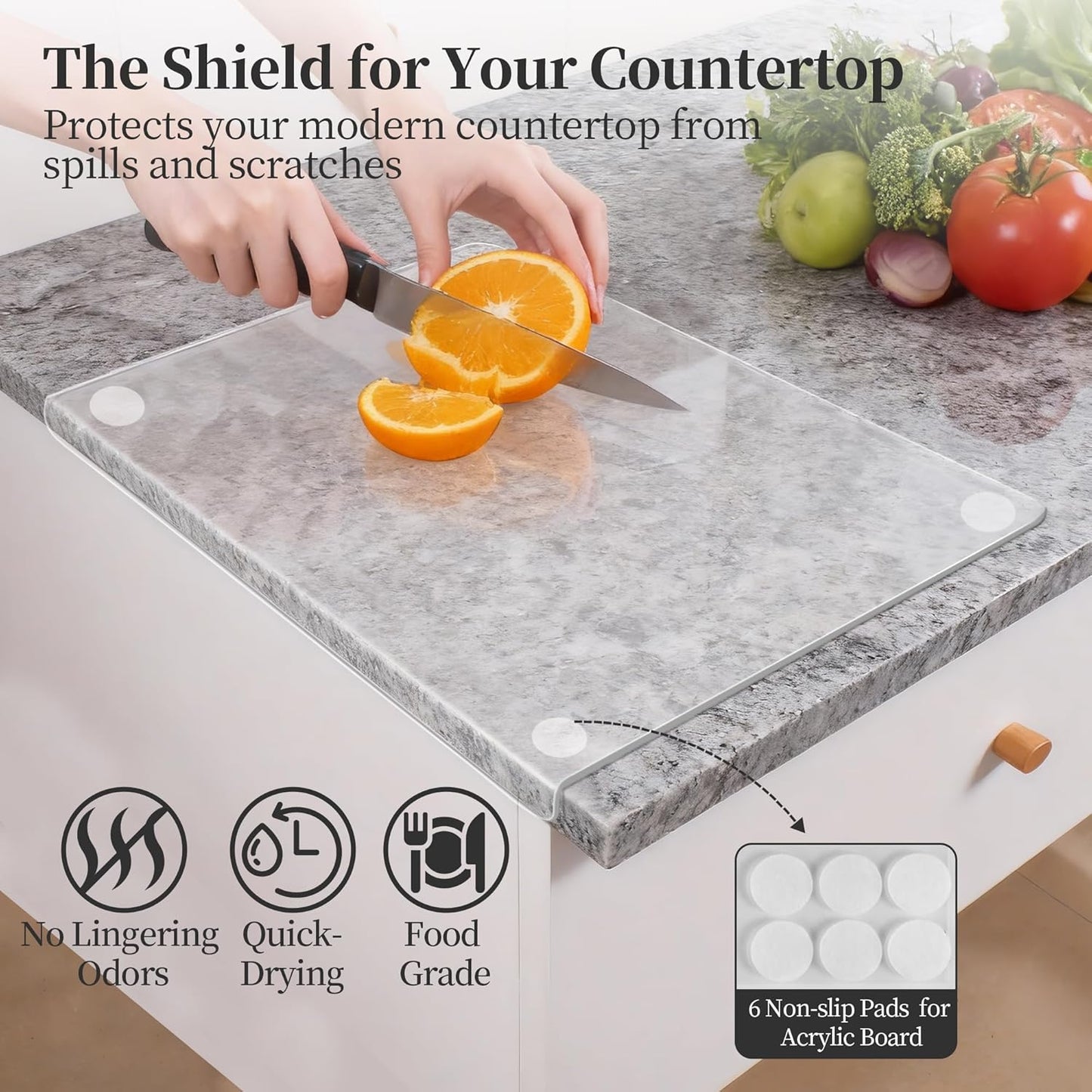 Checkered Cutting Board for Kitchen– Wood Checkerboard End Grain Chopping Board 1" Thick Butcher Block with Juice Groove & Handle, Reversible for Cooking and Serving (Rectangular)