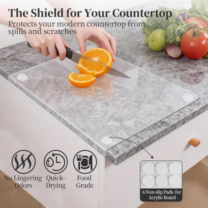 Checkered Cutting Board for Kitchen– Wood Checkerboard End Grain Chopping Board 1" Thick Butcher Block with Juice Groove & Handle, Reversible for Cooking and Serving (Rectangular)