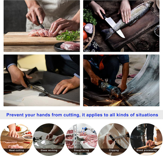 Level 9 Cut Resistant Gloves Stainless Steel Mesh Metal Glove Safety Work Glove for Meat Cutting Kitchen Chef Slicing
