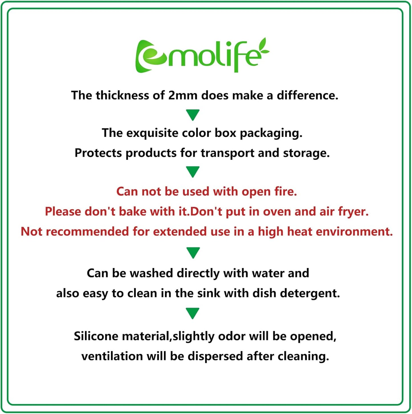 Silicone Mat for Kitchen Counter, Heat Resistant Nonskid Table Mat for Air Fryer to Site on, Countertop Protector, Thick 2MM, XL Large