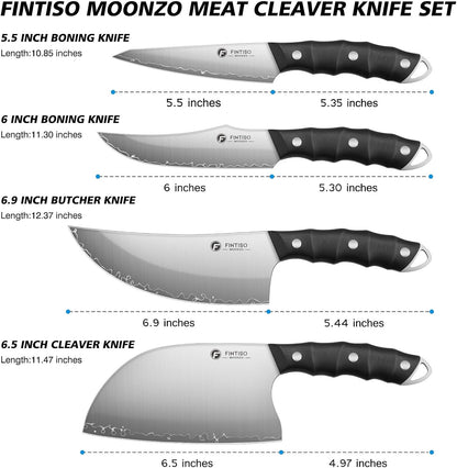 3PCS Kitchen Knife Set, Japanese Chef Knife Set with S35VN Powder Steel Core, Resin & Wood Handle, Ultra Sharp Knives Set for Meat, Vegetables, Fruits Ideal Gift