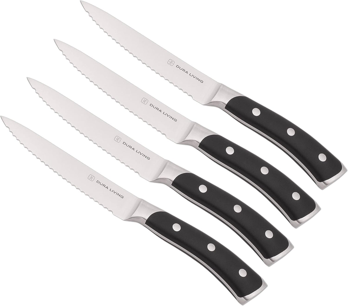 2-Piece Kitchen Knife Set – Ultra Sharp Precision German Stainless Steel Blades, 5” Utility & 3.5” Paring Knife with Ergonomic Handles, Multipurpose for Slicing & Peeling, Black Handle