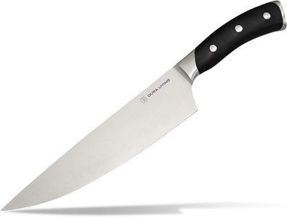 2-Piece Kitchen Knife Set – Ultra Sharp Precision German Stainless Steel Blades, 5” Utility & 3.5” Paring Knife with Ergonomic Handles, Multipurpose for Slicing & Peeling, Black Handle
