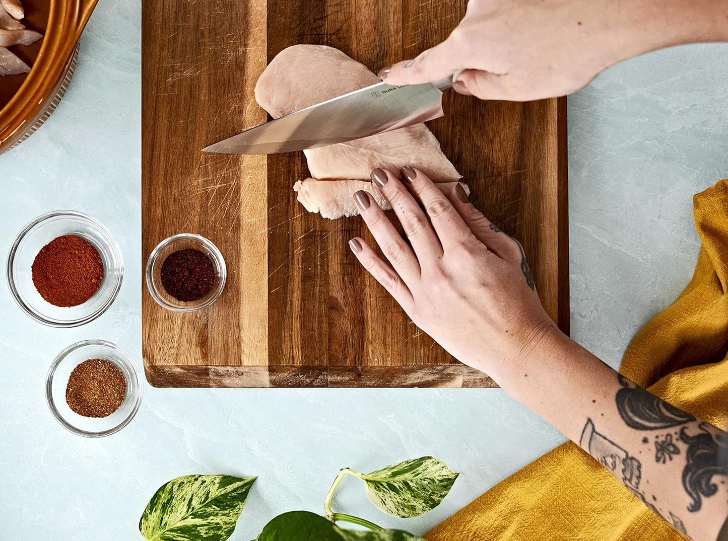 2-Piece Kitchen Knife Set – Ultra Sharp Precision German Stainless Steel Blades, 5” Utility & 3.5” Paring Knife with Ergonomic Handles, Multipurpose for Slicing & Peeling, Black Handle