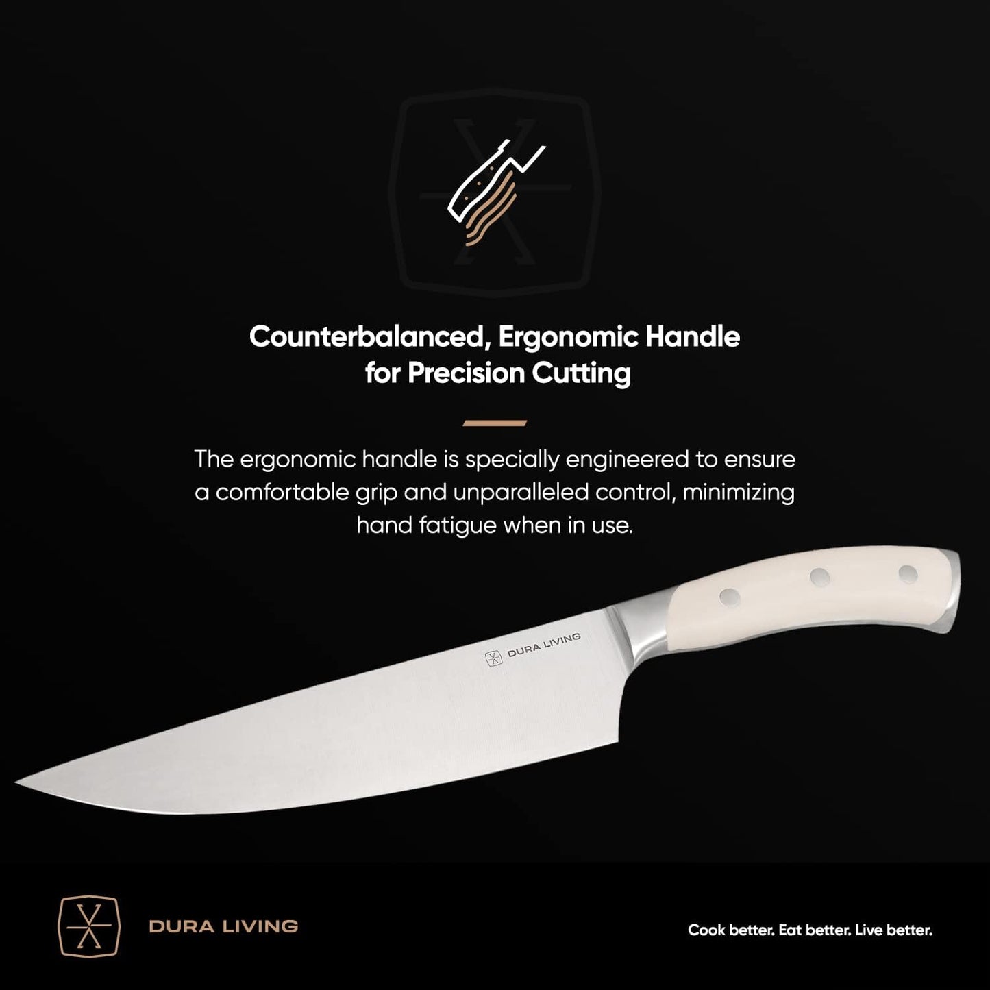 2-Piece Kitchen Knife Set – Ultra Sharp Precision German Stainless Steel Blades, 5” Utility & 3.5” Paring Knife with Ergonomic Handles, Multipurpose for Slicing & Peeling, Black Handle