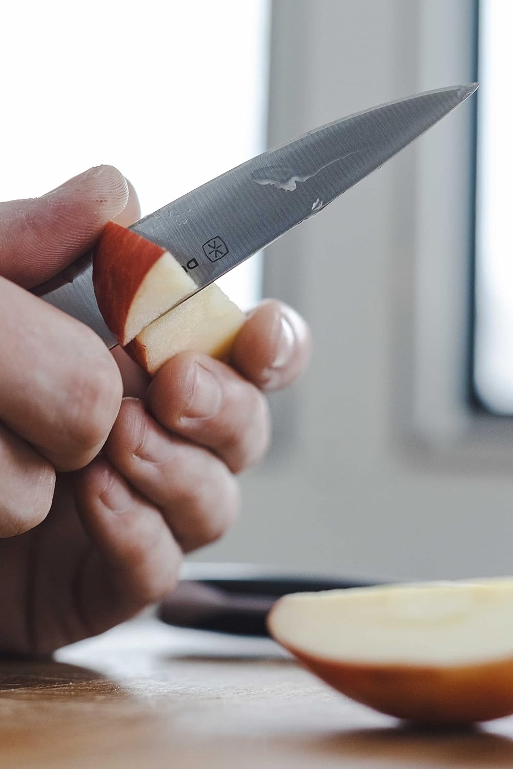 2-Piece Kitchen Knife Set – Ultra Sharp Precision German Stainless Steel Blades, 5” Utility & 3.5” Paring Knife with Ergonomic Handles, Multipurpose for Slicing & Peeling, Black Handle