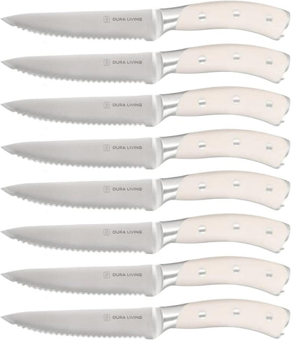 2-Piece Kitchen Knife Set – Ultra Sharp Precision German Stainless Steel Blades, 5” Utility & 3.5” Paring Knife with Ergonomic Handles, Multipurpose for Slicing & Peeling, Black Handle