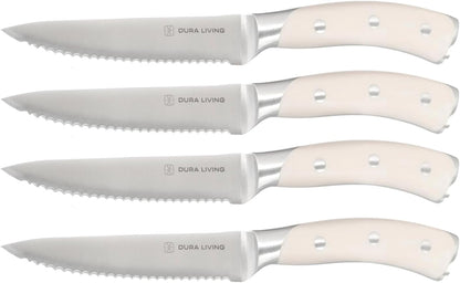 2-Piece Kitchen Knife Set – Ultra Sharp Precision German Stainless Steel Blades, 5” Utility & 3.5” Paring Knife with Ergonomic Handles, Multipurpose for Slicing & Peeling, Black Handle