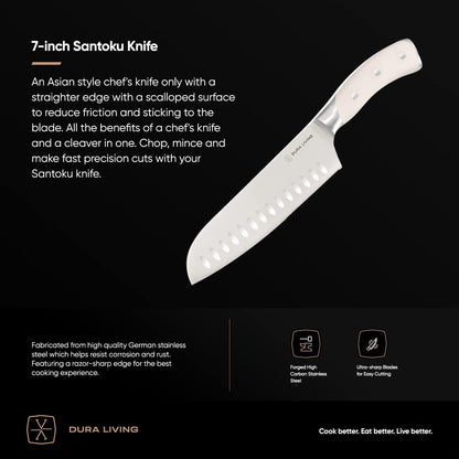 2-Piece Kitchen Knife Set – Ultra Sharp Precision German Stainless Steel Blades, 5” Utility & 3.5” Paring Knife with Ergonomic Handles, Multipurpose for Slicing & Peeling, Black Handle