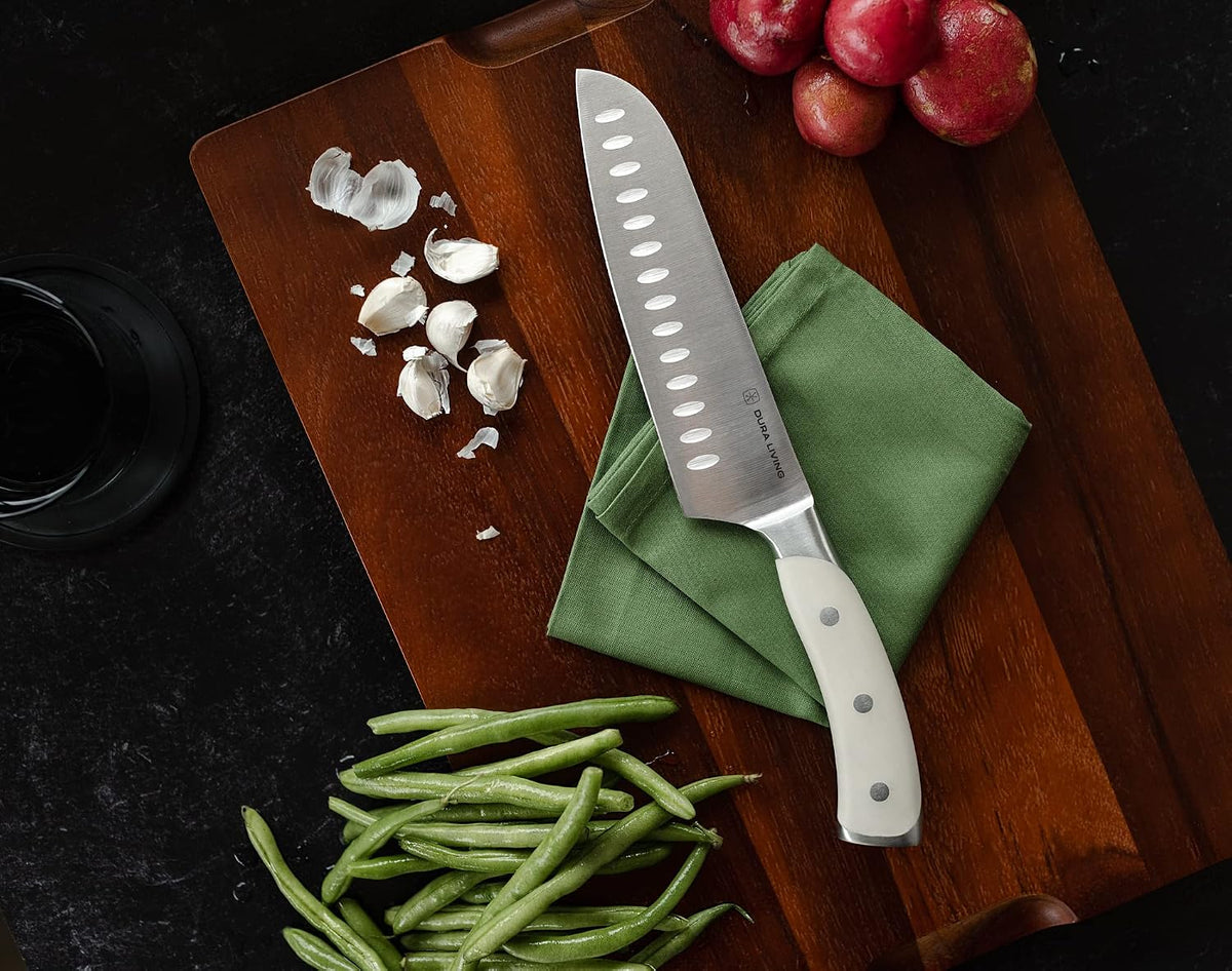 2-Piece Kitchen Knife Set – Ultra Sharp Precision German Stainless Steel Blades, 5” Utility & 3.5” Paring Knife with Ergonomic Handles, Multipurpose for Slicing & Peeling, Black Handle
