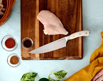 2-Piece Kitchen Knife Set – Ultra Sharp Precision German Stainless Steel Blades, 5” Utility & 3.5” Paring Knife with Ergonomic Handles, Multipurpose for Slicing & Peeling, Black Handle