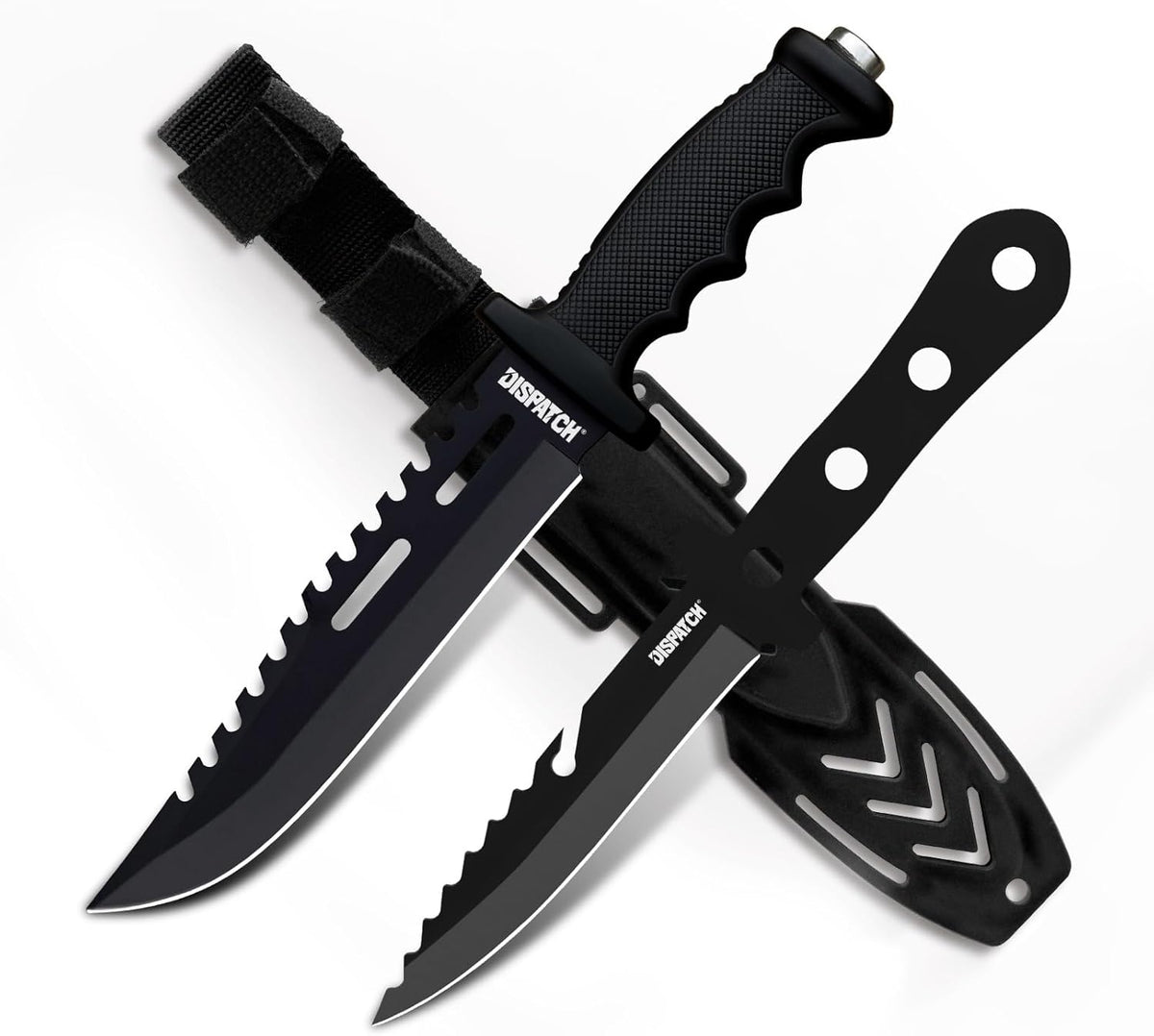 Fixed Blade Hunting Knife with Sheath, 12-inch Survival Knives for Men Tactical Bowie Knife with Non-Slip Handle for Bushcraft, Outdoor Camping