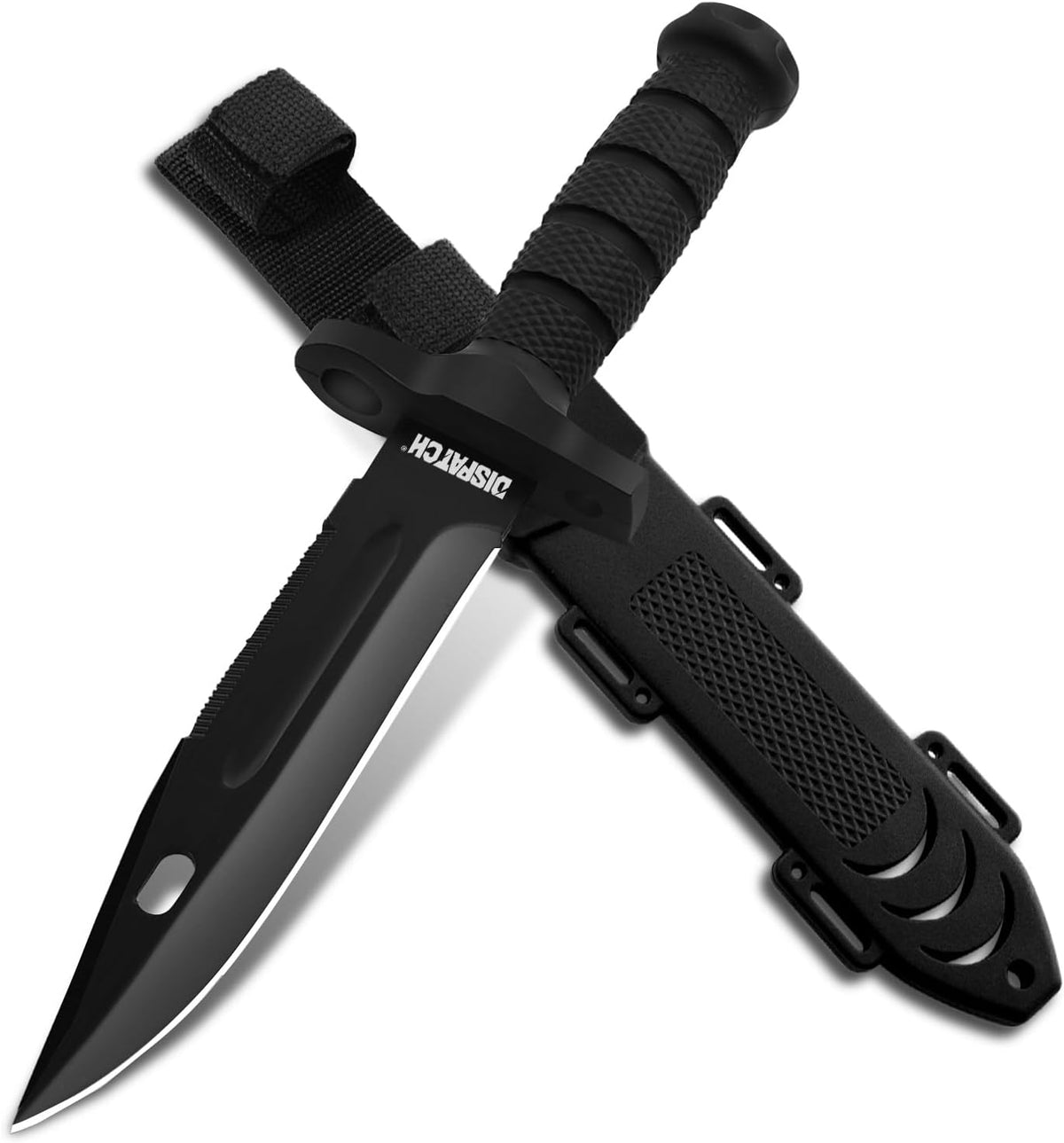 Fixed Blade Hunting Knife with Sheath, 12-inch Survival Knives for Men Tactical Bowie Knife with Non-Slip Handle for Bushcraft, Outdoor Camping
