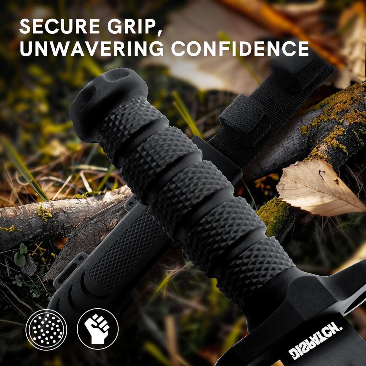 Fixed Blade Hunting Knife with Sheath, 12-inch Survival Knives for Men Tactical Bowie Knife with Non-Slip Handle for Bushcraft, Outdoor Camping