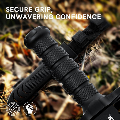 Fixed Blade Hunting Knife with Sheath, 12-inch Survival Knives for Men Tactical Bowie Knife with Non-Slip Handle for Bushcraft, Outdoor Camping