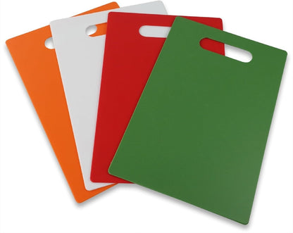 Plastic Cutting Board Set - Thin, 11.8" x 7.8", set of 4 colord