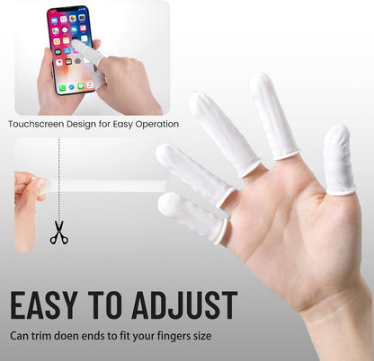 Professional Rubber Finger Cots, Anti-Static Medium Finger Cover, Disposable Rubber Finger Protectors for Offices, Kitchens, and More - Protective Guards Labor Protection Finger Guards (300PCS)