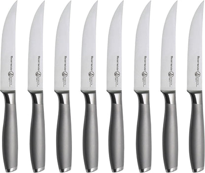 Avanta Forged 5” Fine Edge Steak Knife Set - German X50 Stainless Steel - Rust Resistant & Easy to Maintain - Includes 4 Steak Knives