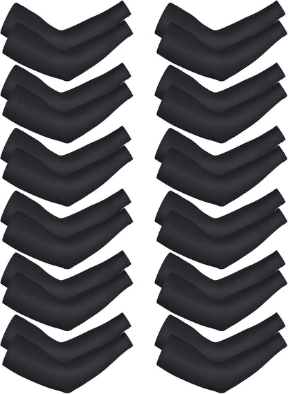 10 Pairs Arm Sleeves UV Sun Protection Arm Sleeves Unisex Long Arm Cooling Cover Sleeve for Women Men Sports Workouts Tattoo Cover up