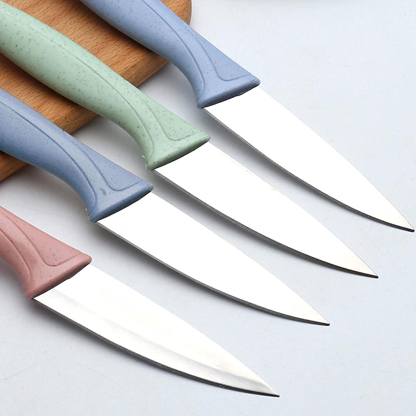 3Pcs Sharp and Durable Fruit Knife (pink, Blue, Green) | Exquisite and Beautiful, with Scabbard, Paring Knife is Suitable for Most Vegetables, Fruits and Meat