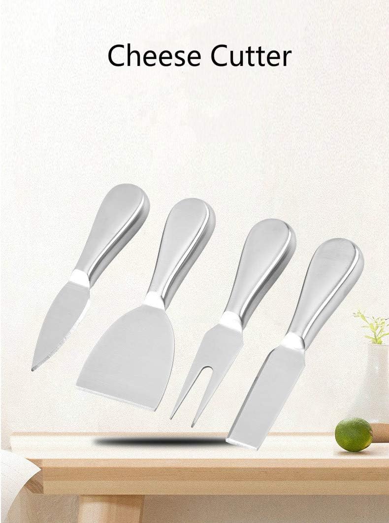 Premium Stainless Steel Cheese Tool Set - 4 Piece Cheese Knife Set - Cut, Spread All Your Favorite Cheeses