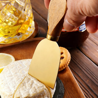 Premium Stainless Steel Cheese Tool Set - 4 Piece Cheese Knife Set - Cut, Spread All Your Favorite Cheeses