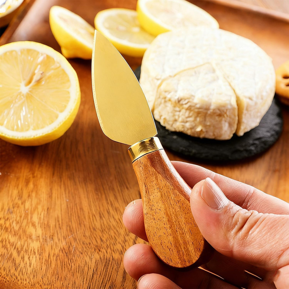 Premium Stainless Steel Cheese Tool Set - 4 Piece Cheese Knife Set - Cut, Spread All Your Favorite Cheeses