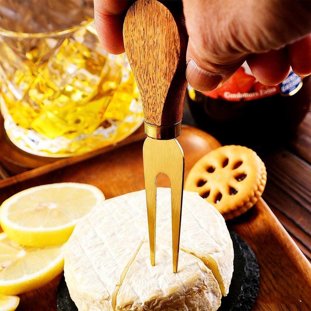 Premium Stainless Steel Cheese Tool Set - 4 Piece Cheese Knife Set - Cut, Spread All Your Favorite Cheeses