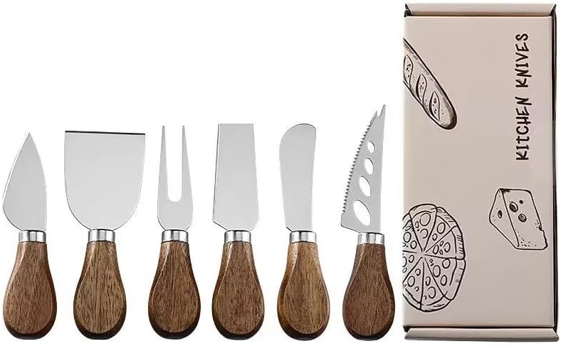 Premium Stainless Steel Cheese Tool Set - 4 Piece Cheese Knife Set - Cut, Spread All Your Favorite Cheeses