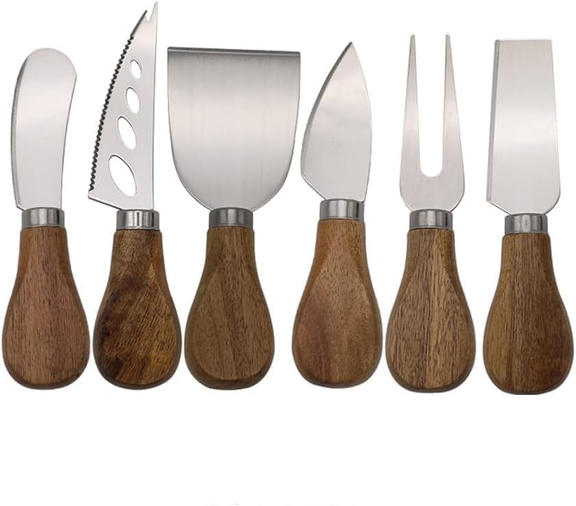 Premium Stainless Steel Cheese Tool Set - 4 Piece Cheese Knife Set - Cut, Spread All Your Favorite Cheeses
