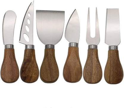 Premium Stainless Steel Cheese Tool Set - 4 Piece Cheese Knife Set - Cut, Spread All Your Favorite Cheeses