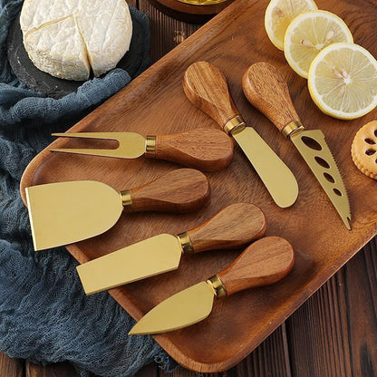 Premium Stainless Steel Cheese Tool Set - 4 Piece Cheese Knife Set - Cut, Spread All Your Favorite Cheeses