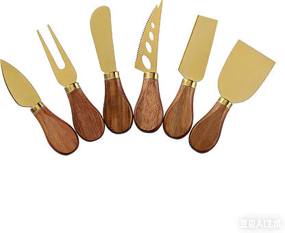 Premium Stainless Steel Cheese Tool Set - 4 Piece Cheese Knife Set - Cut, Spread All Your Favorite Cheeses