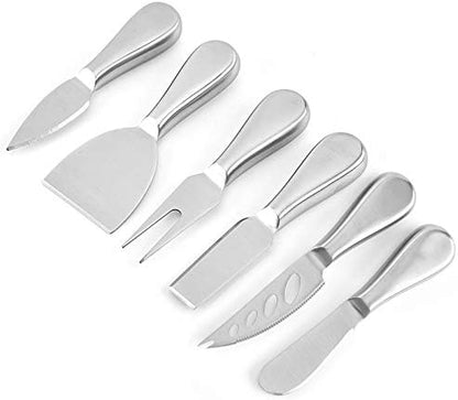 Premium Stainless Steel Cheese Tool Set - 4 Piece Cheese Knife Set - Cut, Spread All Your Favorite Cheeses